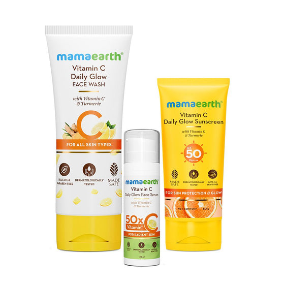 Daily Glow Up Kit with Vitamin C & Turmeric for Naturally Glowing Skin
