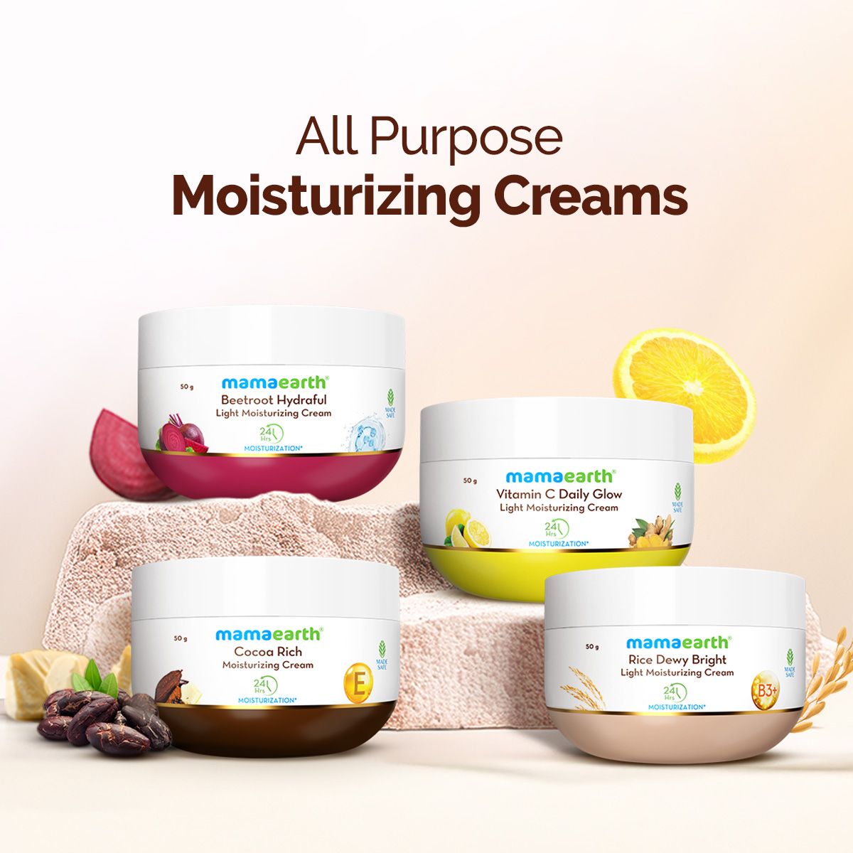 Rice Dewy Bright Light Moisturizing Cream with Rice Water & Niacinamide for Glass-Skin - 50 g