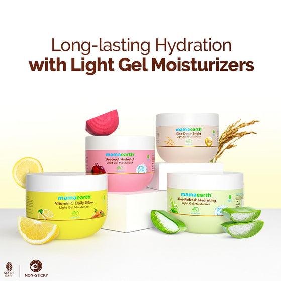 Vitamin C Daily Glow Light Gel Moisturizer with Vitamin C & Turmeric for Skin Brightening - 200 g