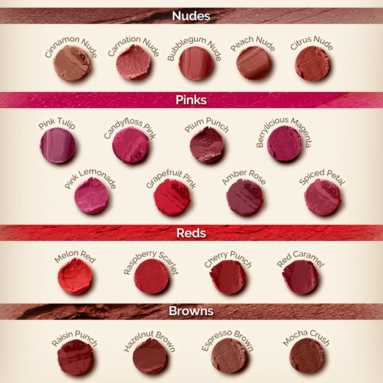 Moisture Matte LongStay Lipstick with Vitamin E & Avocado - 2g | Red Caramel