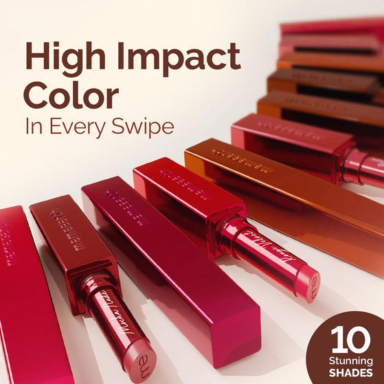 Luxe Matte Long Stay Lipstick with Passion Fruit Oil & Vitamin E -2g | Coffee Brown