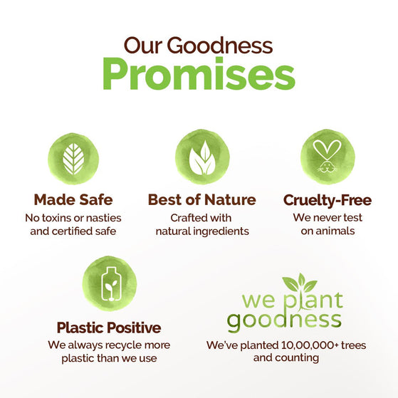 Mamaearth toxin free cruelty free goodness promises brand