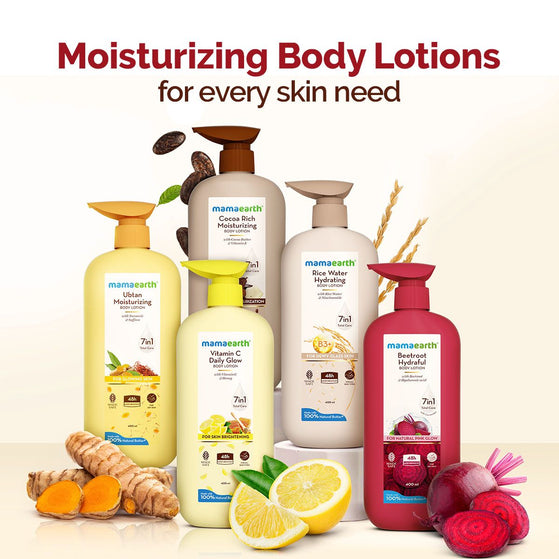 Beetroot Hydraful Body Lotion with Beetroot & Hyaluronic Acid & for Natural Pink Glow - 400 ml