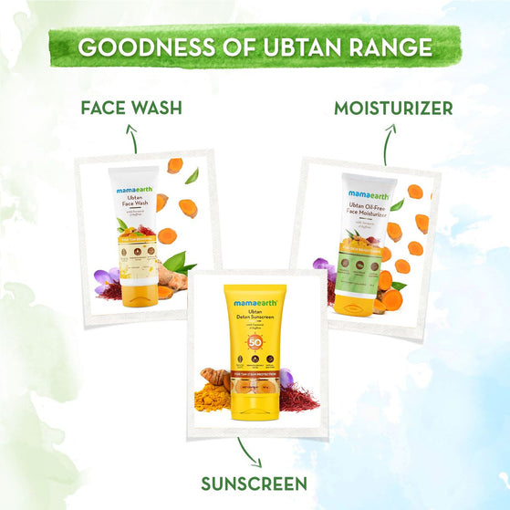 Ubtan Detan Sunscreen goodness range face wash moisturizer