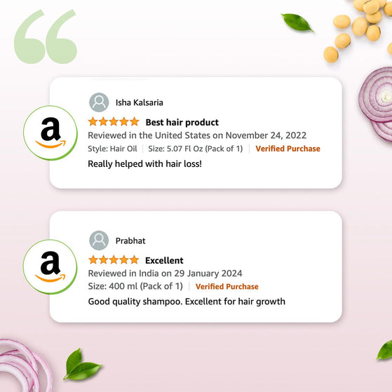 Mamaearth onion shampoo customer reviews and ratings