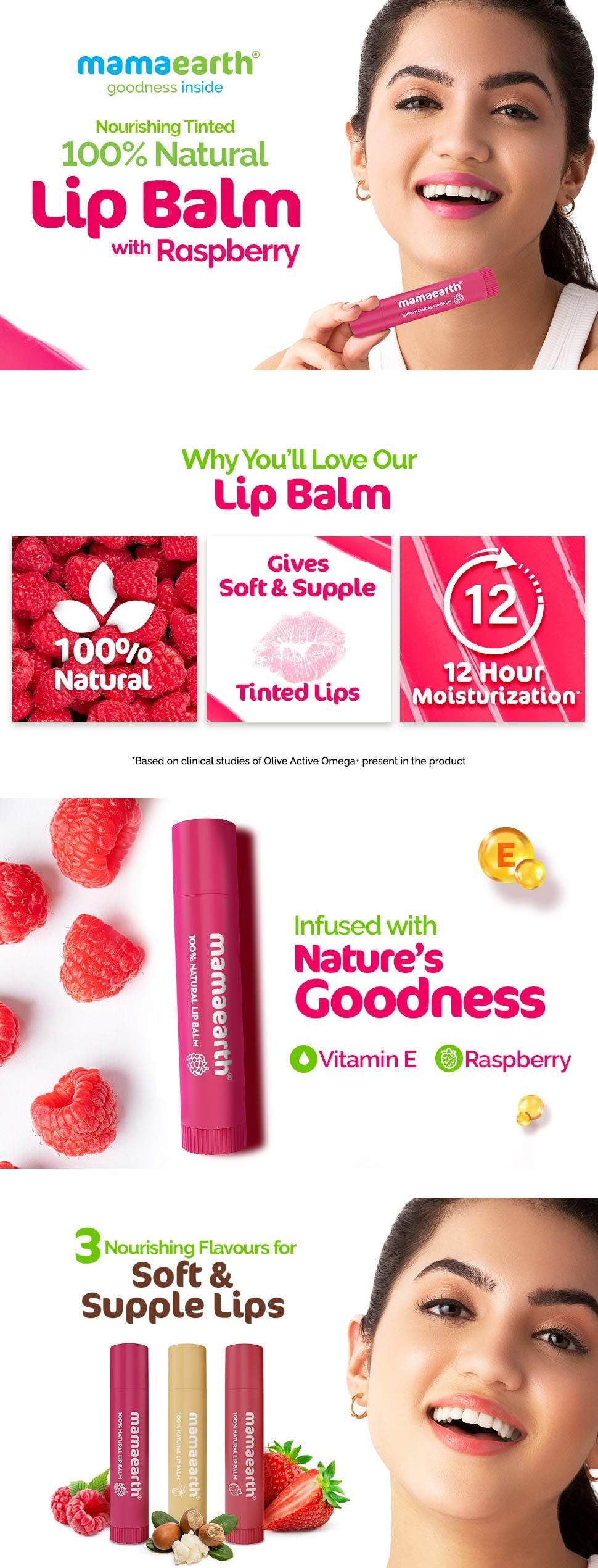 Raspberry Lip Balm for Supple Lips