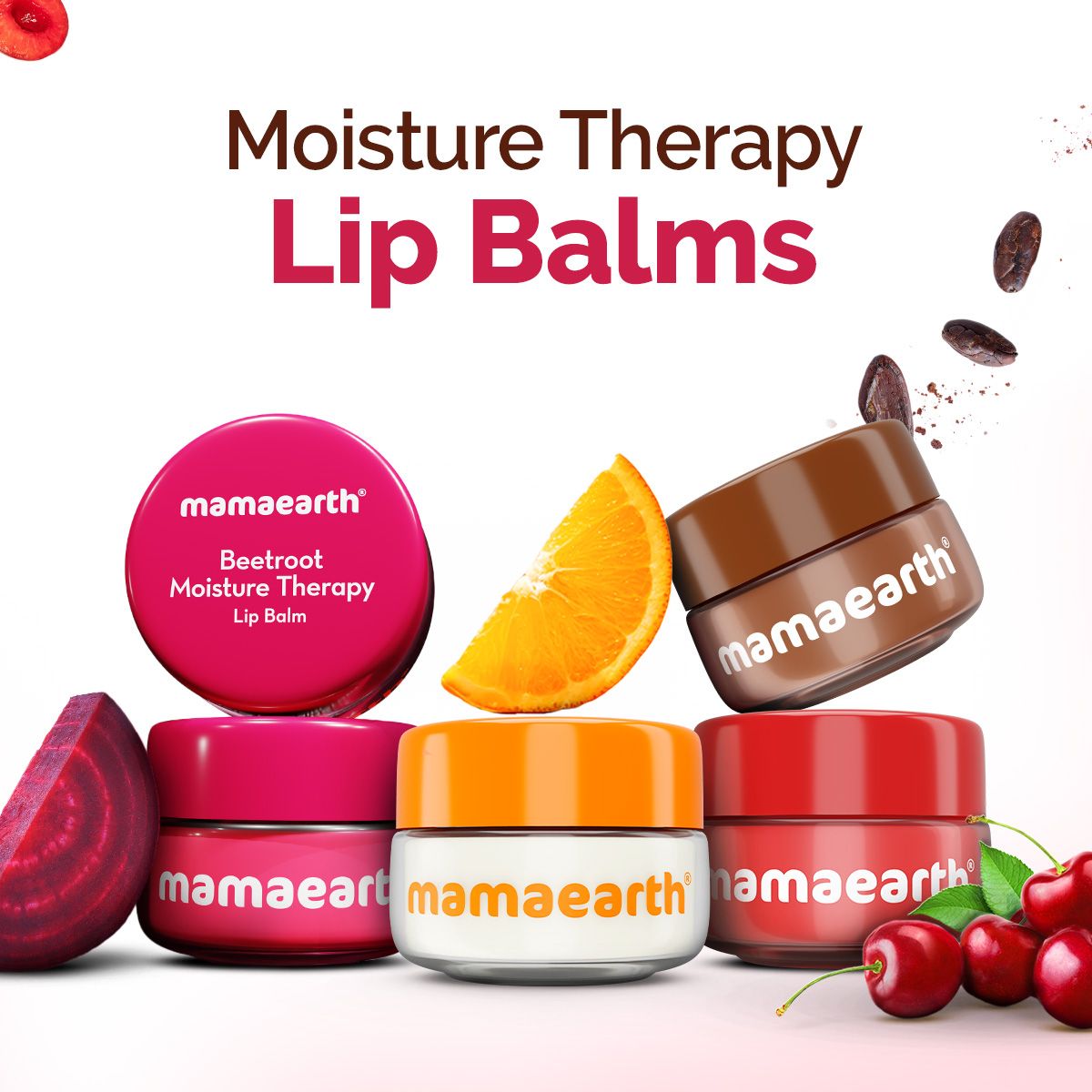 Beetroot Moisture Therapy Lip Balm with Beetroot & Hyaluronic Acid for Dry & Chapped Lips- 15 g