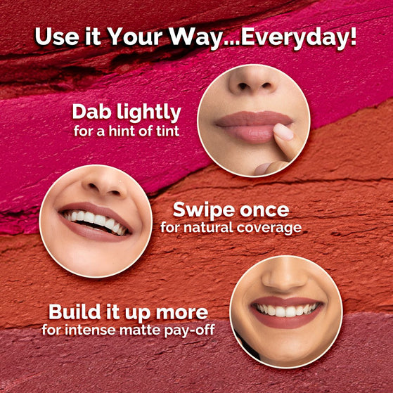 Moisture Matte Longstay Lipstick - 2g | grapefruit pink