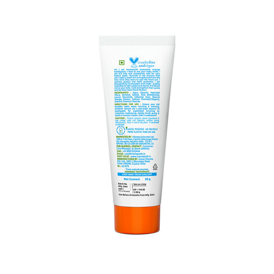 Sulfate Free Awesome Orange Toothpaste For Kids With Fluoride