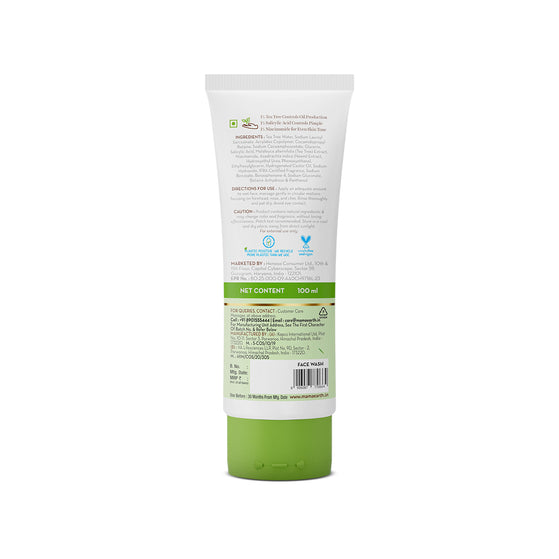 Tea Tree Pimple Control Face Wash with Tea Tree & Salicylic for Oily & Acne-Prone Skin - 100ml
