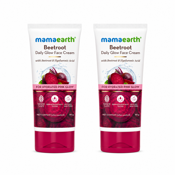Beetroot Daily Glow Face Cream With Beetroot & Hyaluronic Acid - 80 g (Pack of 2)