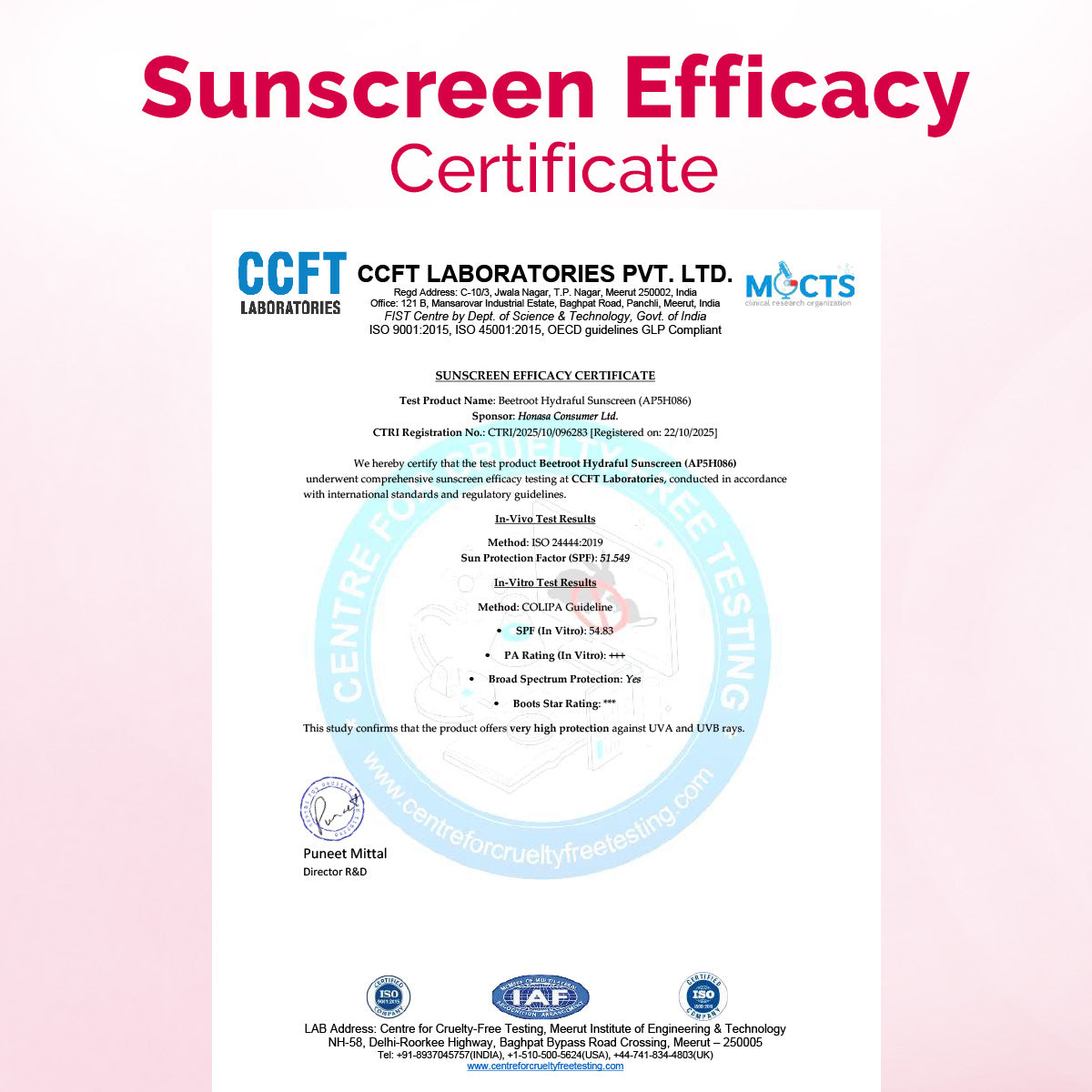 Beetroot Hydraful Sunscreen With Beetroot & Hyaluronic Acid - 50 g
