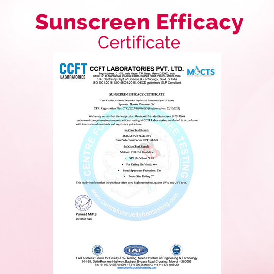 Beetroot Hydraful Sunscreen With Beetroot & Hyaluronic Acid - 50 g