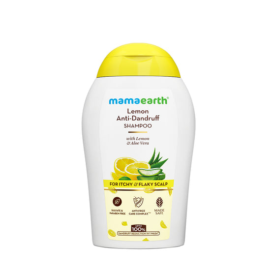 Lemon Anti-Dandruff Shampoo with Lemon & Aloe Vera for Itchy & Flaky Scalp - 100ml
