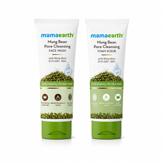 Mamaearth Mung Bean Pore Cleansing Duo