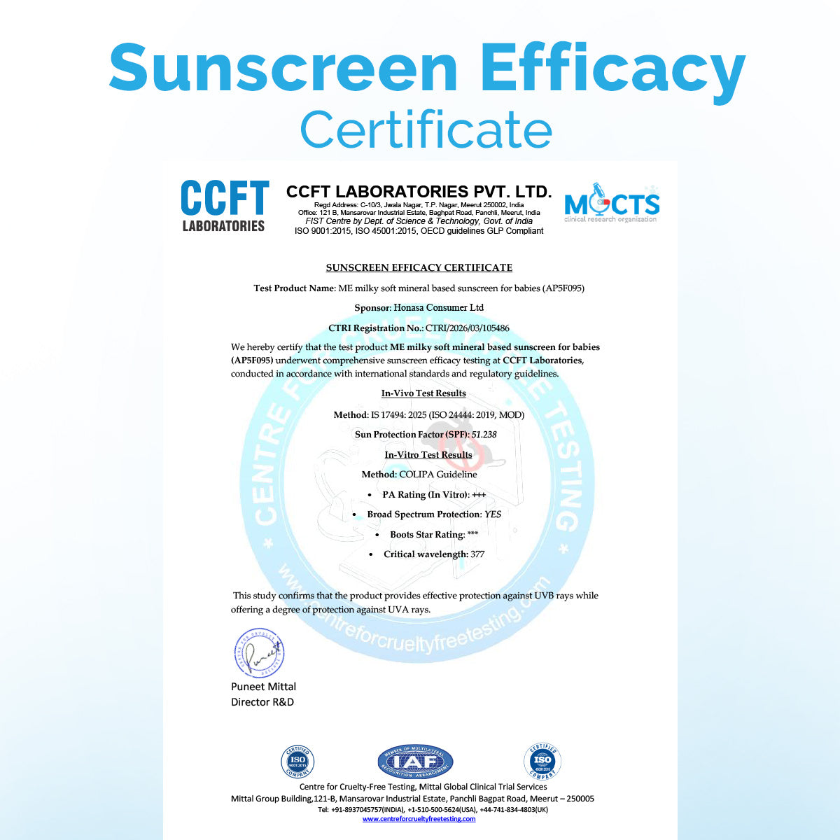 Milky Soft Mineral Based Sunscreen SPF 30 & PA+++ With Oats, Milk and Calendula for Babies- 80 g