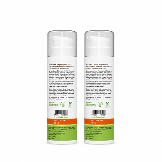 Vitamin C Daily Glow Face Serum With Vitamin C & Turmeric for Radiant Skin - 30ml (Pack of 2)