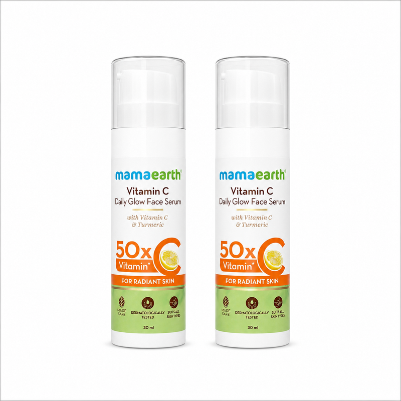 Vitamin C Daily Glow Face Serum With Vitamin C & Turmeric for Radiant Skin - 30ml (Pack of 2)