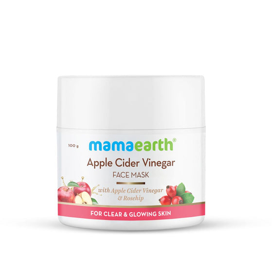 Apple Cider Vinegar Face Mask With Apple Cider Vinegar & Rosehip Oil for Clear and Glowing Skin – 100 g