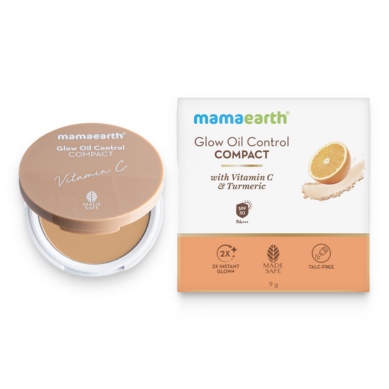 Glow Oil Control Compact With SPF 30 - 9g | Almond Glow