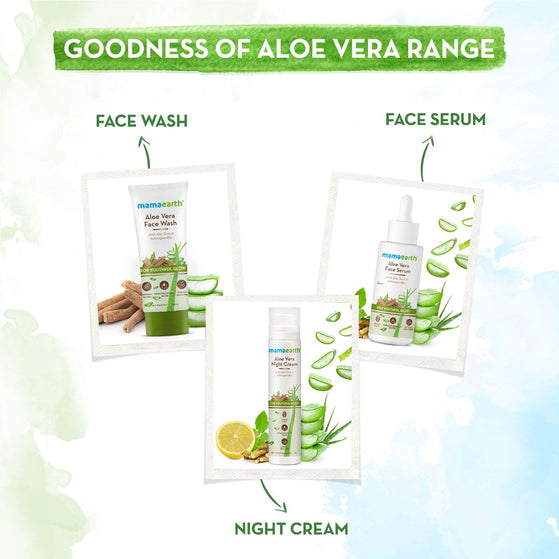 The goodness of the Aloe vera range from Mamaearth