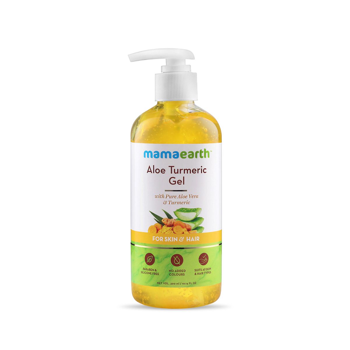 Aloe Turmeric Gel for Skin and Hair 300ml (Saver Pack, get 20% extra)
