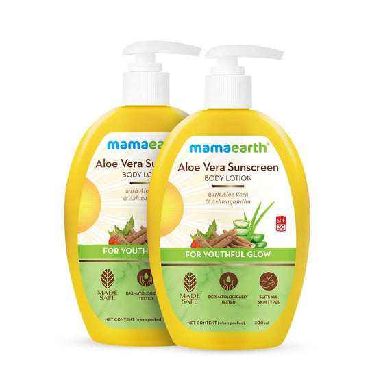 Sunscreen Body Lotion SPF 30 - 300 ml | Aloe Vera Pack of 2
