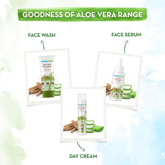 The Mamaearth aloe vera range's