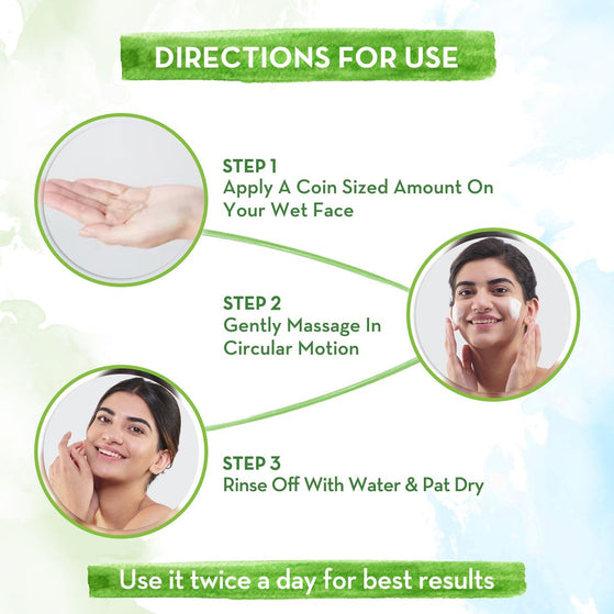 Aloe Vera Face Wash with Aloe Vera & Ashwagandha for a Youthful Glow - 20ml