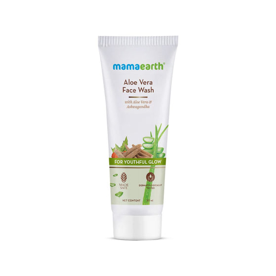 Aloe Vera Face Wash with Aloe Vera & Ashwagandha for a Youthful Glow - 20ml