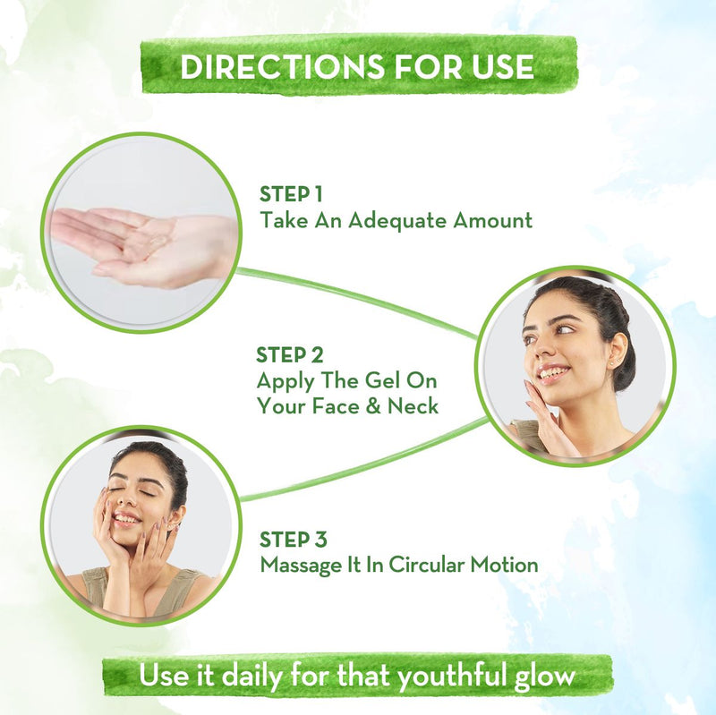 Aloe Ashwagandha Gel with Aloe Vera & Ashwagandha for a Youthful Glow - 300 ml