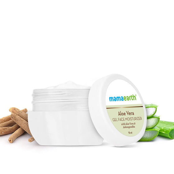 Aloe Vera Gel Face Moisturizer with Aloe Vera & Ashwagandha for a Youthful Glow - 15g