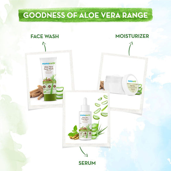 Aloe Vera Gel Face Moisturizer with Aloe Vera & Ashwagandha for a Youthful Glow - 15g