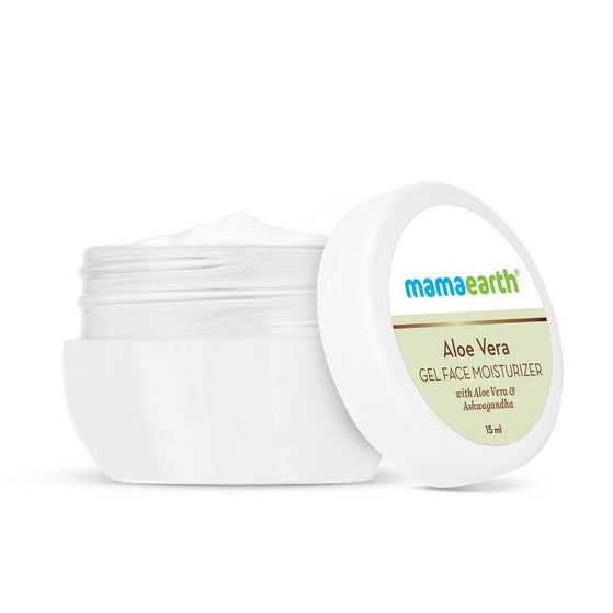 Aloe Vera Gel Face Moisturizer with Aloe Vera & Ashwagandha for a Youthful Glow - 15g