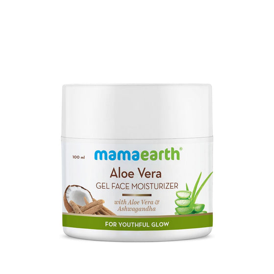Aloe Vera Gel Moisturizer with Aloe Vera & Ashwagandha for a Youthful Glow - 100 g