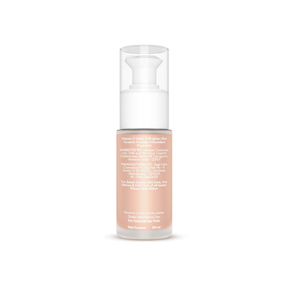 Hydra-Glow Full Coverage Foundation With Vitamin C & Turmeric - 30 ml | Ivory Glow