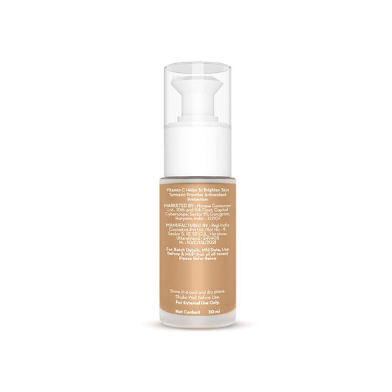 Hydra-Glow Full Coverage Foundation With Vitamin C & Turmeric - 30 ml | Nude Glow