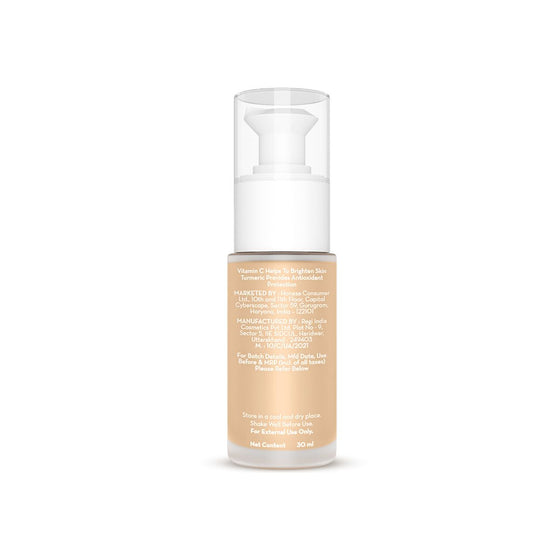 Hydra-Glow Full Coverage Foundation With Vitamin C & Turmeric - 30 ml | Beige Glow