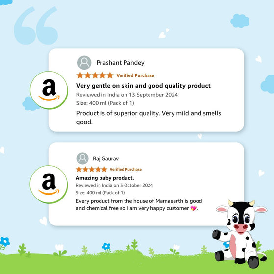 Milky Soft Head to Toe Wash With Oats, Milk, and Calendula  for Babies- 200 ml