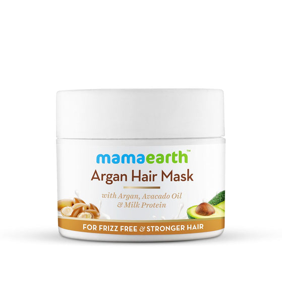 Argan Hair Mask with Argan, Avocado Oil, and Milk Protein for Frizz-free and Stronger Hair-200ml