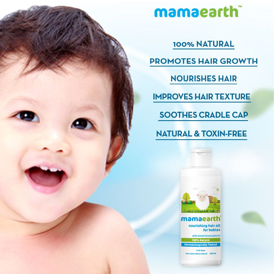 Baby hair growth oil