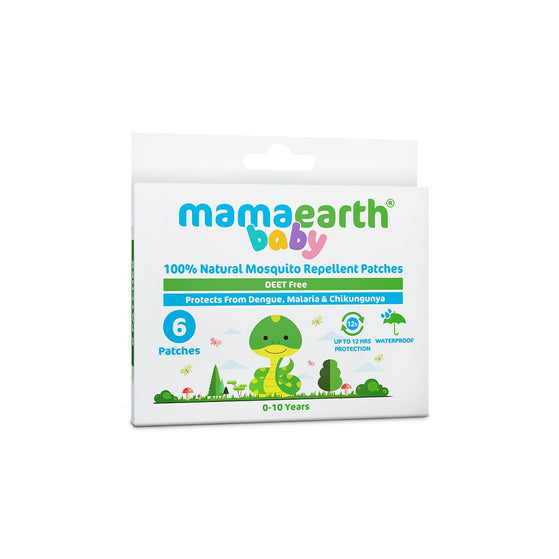 Baby 100% Natural Mosquito Repellent Patches with Citronella Oil & Lemongrass Extract - 6 Pcs
