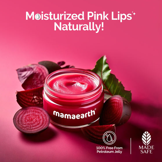 Beetroot Moisture Therapy Lip Balm with Beetroot & Hyaluronic Acid for Dry & Chapped Lips- 15 g
