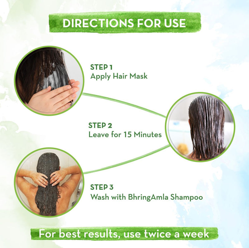 BhringAmla Hair Mask with Bhringraj and Amla for Intense Hair Treatment - 200 g