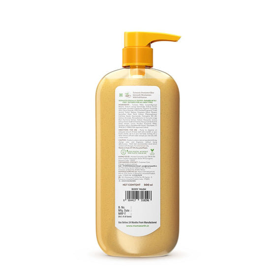 Ubtan Moisturizing Body Wash with Turmeric & Saffron for Tan Removal - 500 ml
