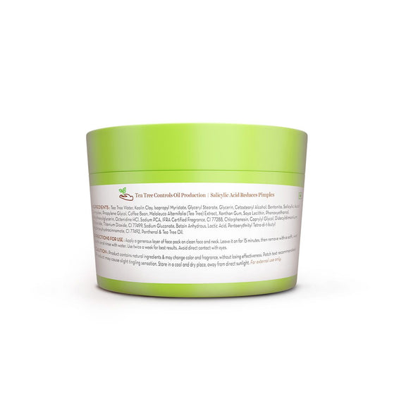 Tea Tree Oil Control Face Pack with Tea Tree & Salicylic Acid for Normal to Oily Skin - 200 g