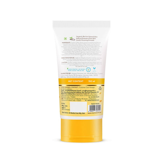 Ubtan Natural Glow Face Wash with Turmeric & Saffron for Tan Removal – 150 ml