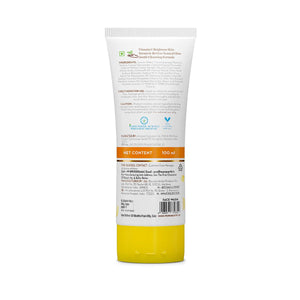 Vitamin C face wash 100ml tube side view
