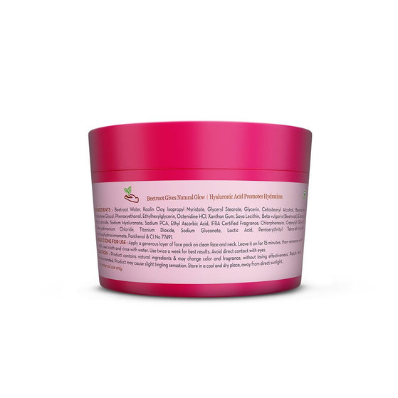 Beetroot Hydraful Face Pack with Beetroot & Hyaluronic Acid for All Skin Types - 200 g