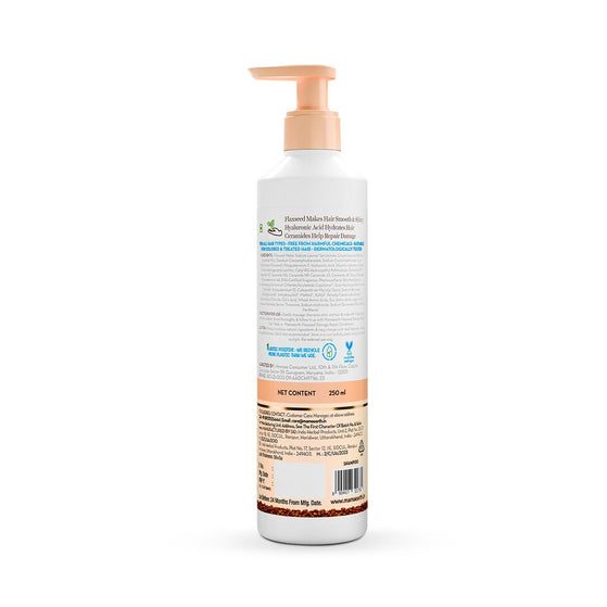 Mamaearth flaxseed shampoo back label details